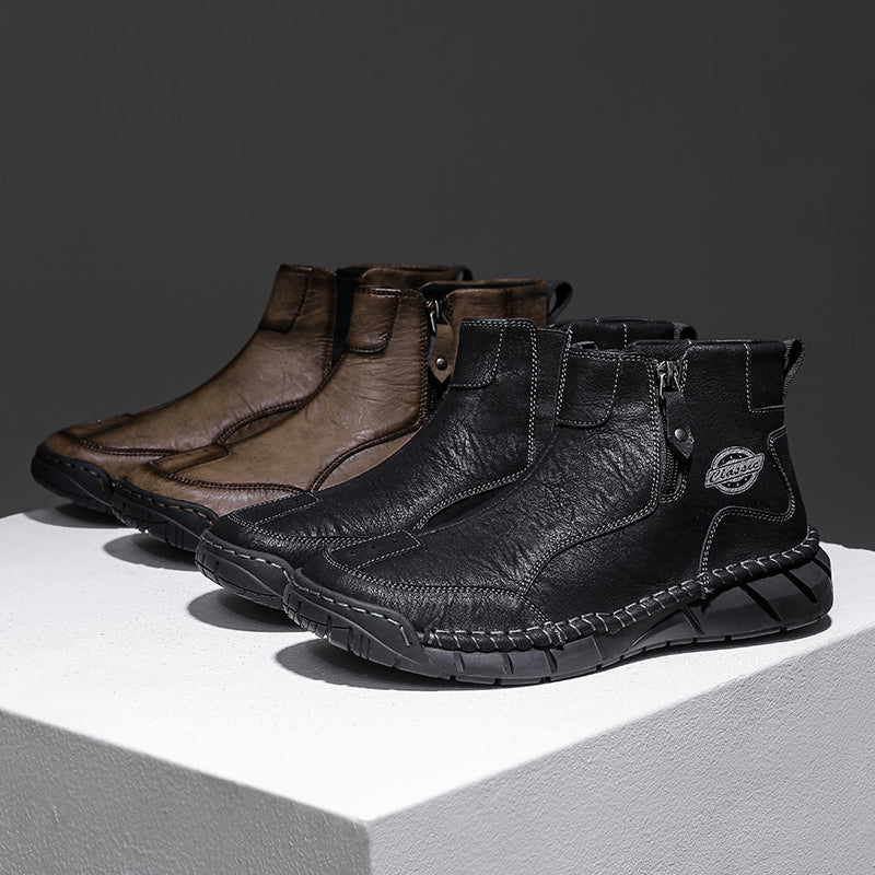 (⏰Clearance Sale-70%OFF🔥)Men's Waterproof Mountaineering & Work Boots – Anti-Collision Toe, Shock-Absorbing, Wear-Resistant Sole, Breathable & Supportive Hiking Shoes for Rugged Trails, Outdoor Adventures & Heavy-Duty Work