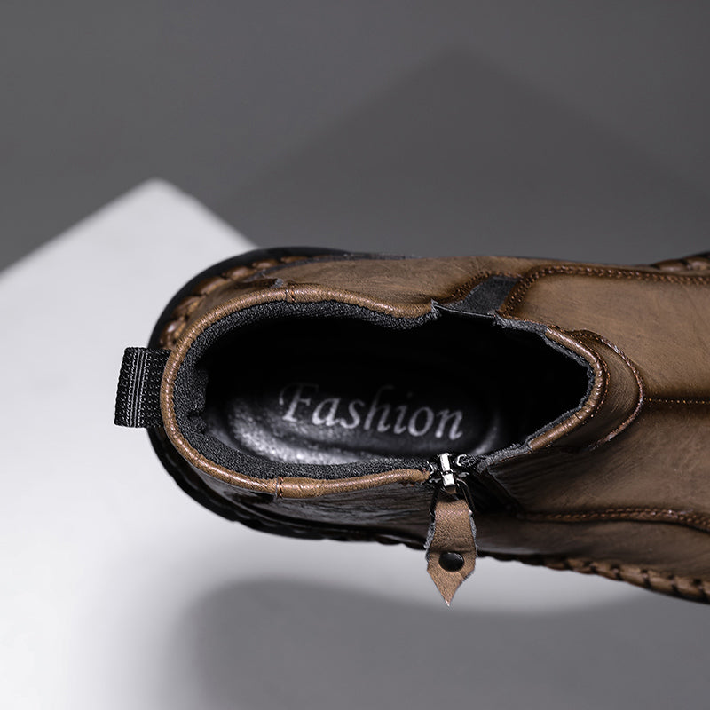 (⏰Clearance Sale-70%OFF🔥)Men's Waterproof Mountaineering & Work Boots – Anti-Collision Toe, Shock-Absorbing, Wear-Resistant Sole, Breathable & Supportive Hiking Shoes for Rugged Trails, Outdoor Adventures & Heavy-Duty Work