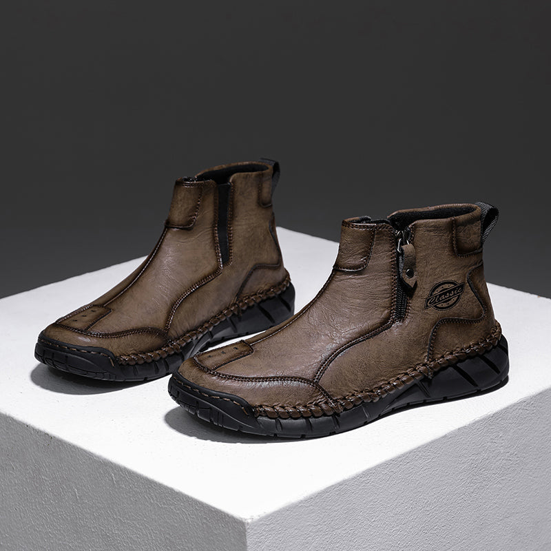 (⏰Clearance Sale-70%OFF🔥)Men's Waterproof Mountaineering & Work Boots – Anti-Collision Toe, Shock-Absorbing, Wear-Resistant Sole, Breathable & Supportive Hiking Shoes for Rugged Trails, Outdoor Adventures & Heavy-Duty Work