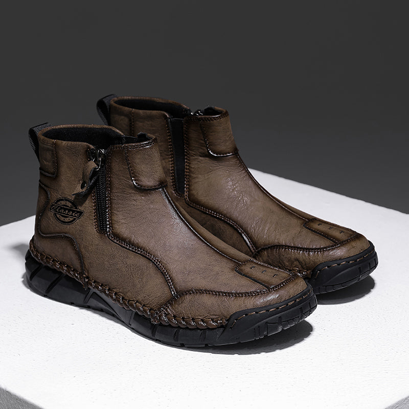 (⏰Clearance Sale-70%OFF🔥)Men's Waterproof Mountaineering & Work Boots – Anti-Collision Toe, Shock-Absorbing, Wear-Resistant Sole, Breathable & Supportive Hiking Shoes for Rugged Trails, Outdoor Adventures & Heavy-Duty Work