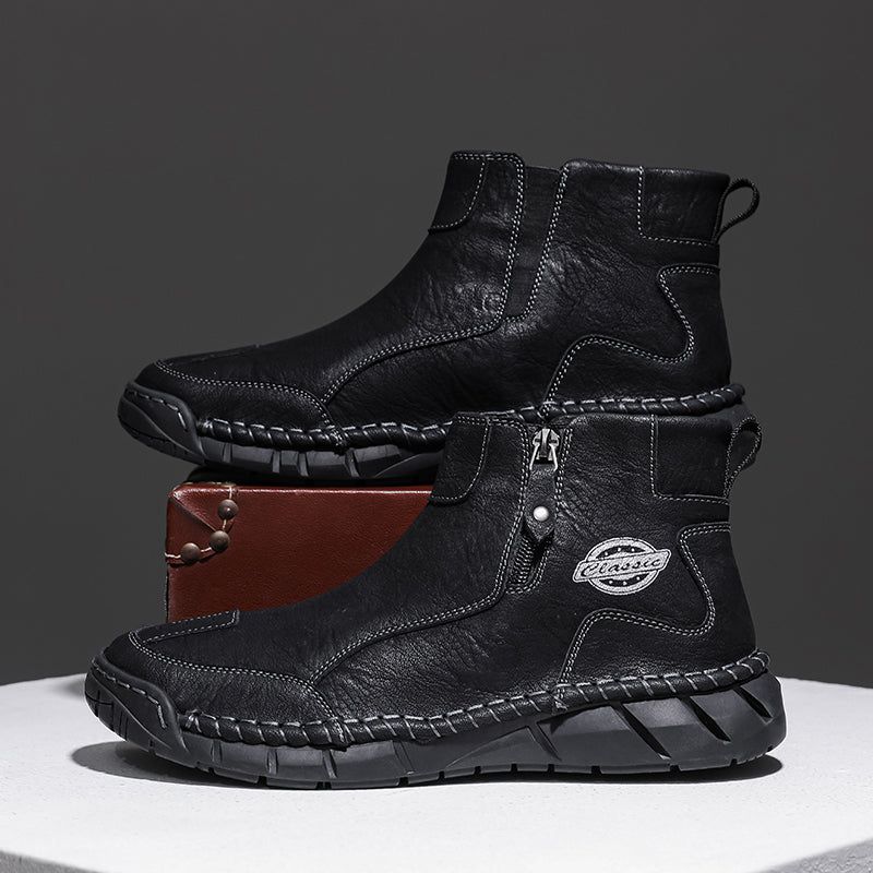 (⏰Clearance Sale-70%OFF🔥)Men's Waterproof Mountaineering & Work Boots – Anti-Collision Toe, Shock-Absorbing, Wear-Resistant Sole, Breathable & Supportive Hiking Shoes for Rugged Trails, Outdoor Adventures & Heavy-Duty Work