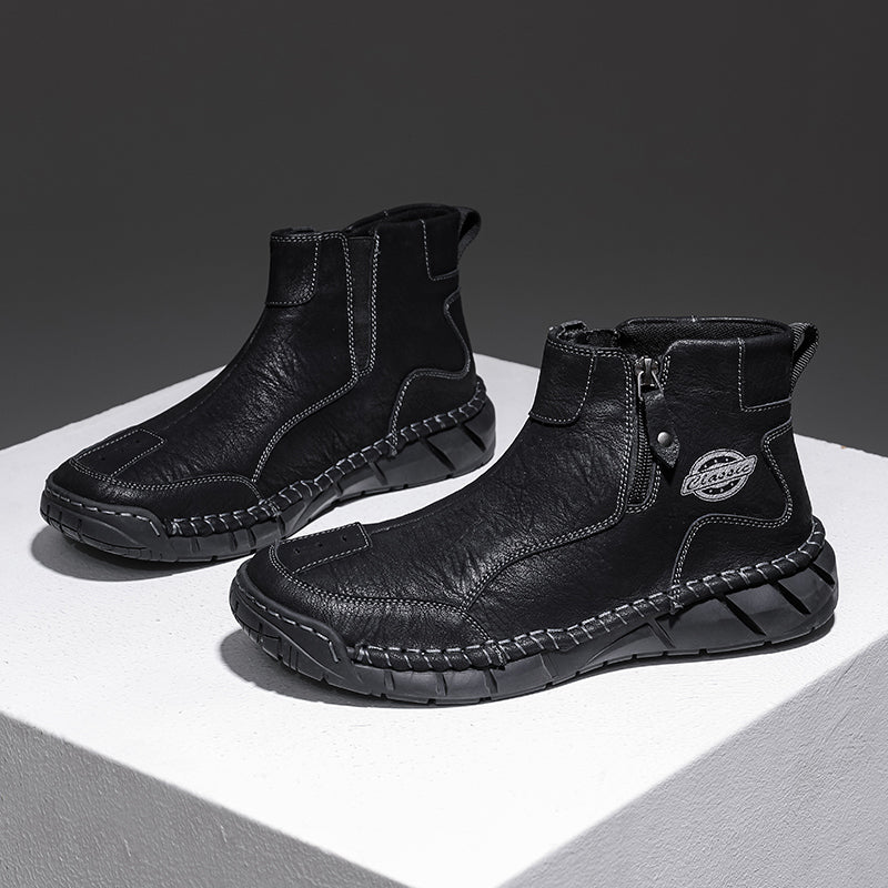 (⏰Clearance Sale-70%OFF🔥)Men's Waterproof Mountaineering & Work Boots – Anti-Collision Toe, Shock-Absorbing, Wear-Resistant Sole, Breathable & Supportive Hiking Shoes for Rugged Trails, Outdoor Adventures & Heavy-Duty Work