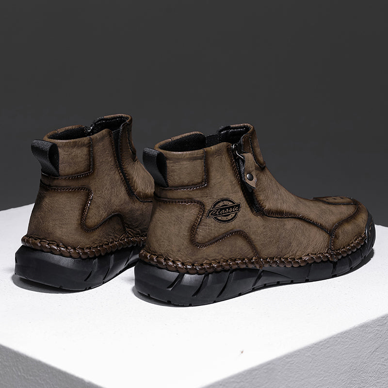 (⏰Clearance Sale-70%OFF🔥)Men's Waterproof Mountaineering & Work Boots – Anti-Collision Toe, Shock-Absorbing, Wear-Resistant Sole, Breathable & Supportive Hiking Shoes for Rugged Trails, Outdoor Adventures & Heavy-Duty Work