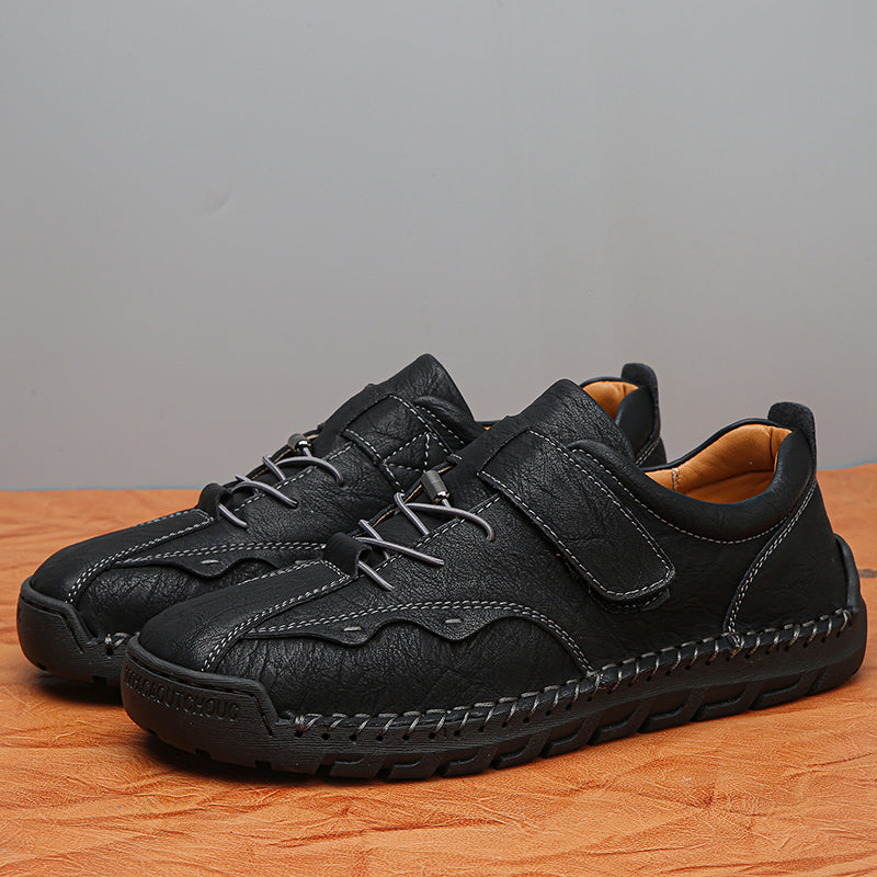 (⏰LAST DAY-70% OFF🛒)Men's Hand-Stitched Outdoor Work Shoes – Premium Cowhide Upper, Breathable, Arch Support, Soft Lining, Anti-Collision Toe, Shock-Absorbing Non-Slip Sole