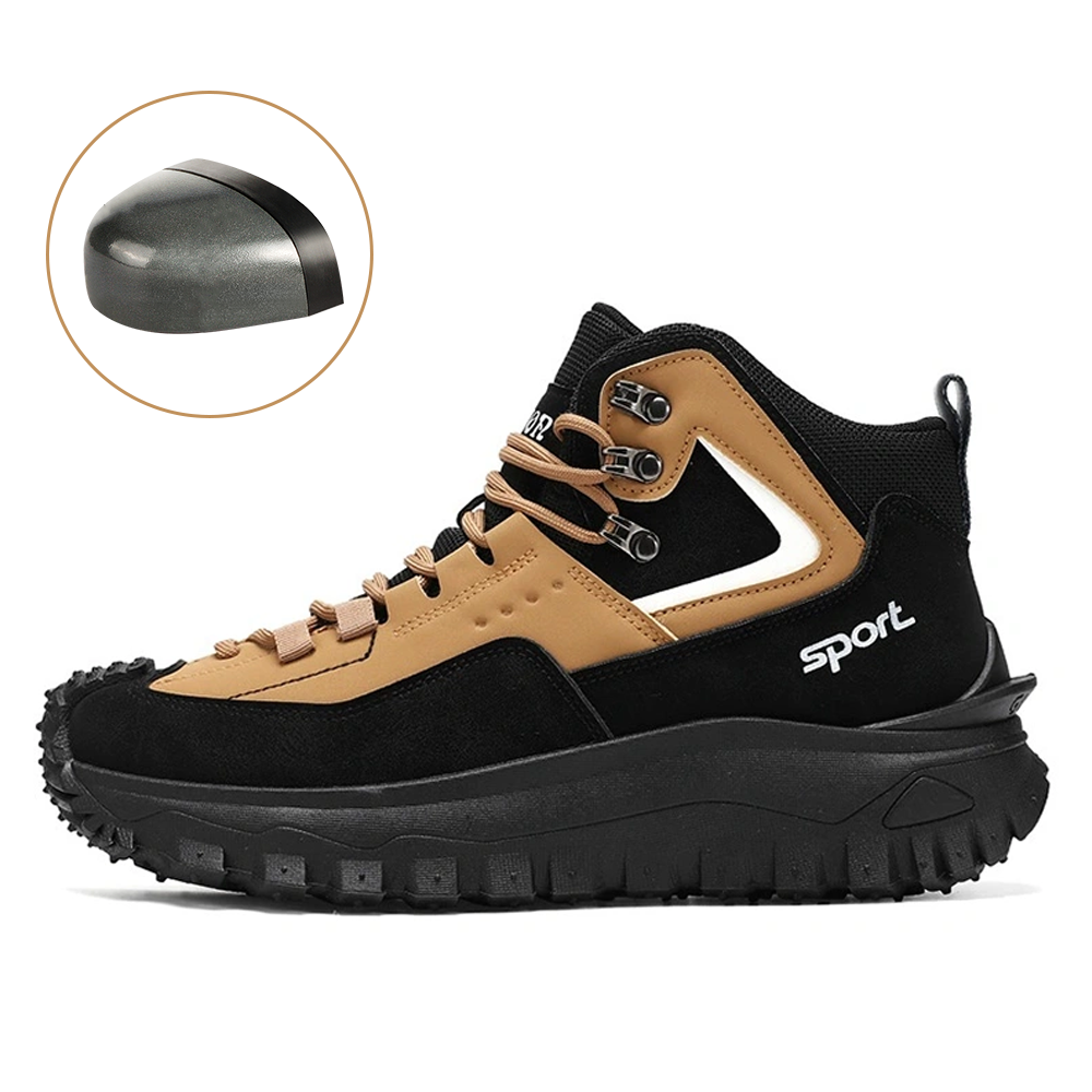 ⏰LAST DAY-70% OFF🛒Men's Outdoor Work & Hiking Boots – Waterproof, Non-Slip, Puncture & Smash-Proof, Arch Support, Wide Toe for All-Day Comfort