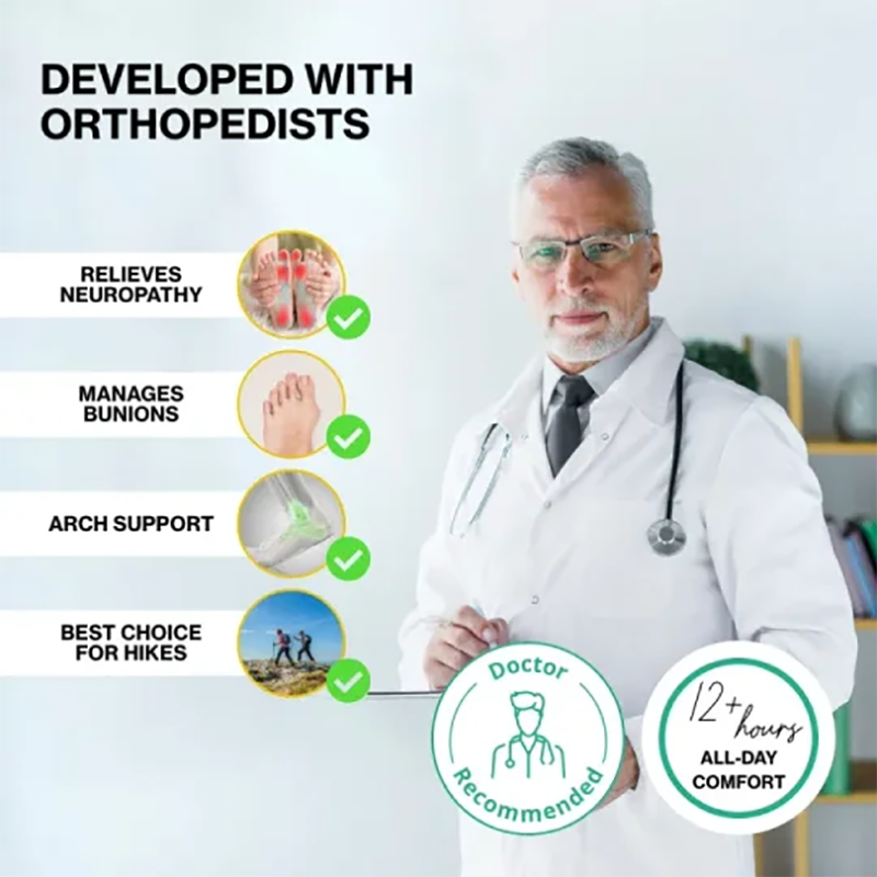 ⏰Limited Time 50% OFF🛒  Men's Slip-On Orthopedic Leather Hiking Shoes – Breathable Mesh, Durable Rubber Sole, Lightweight & Supportive