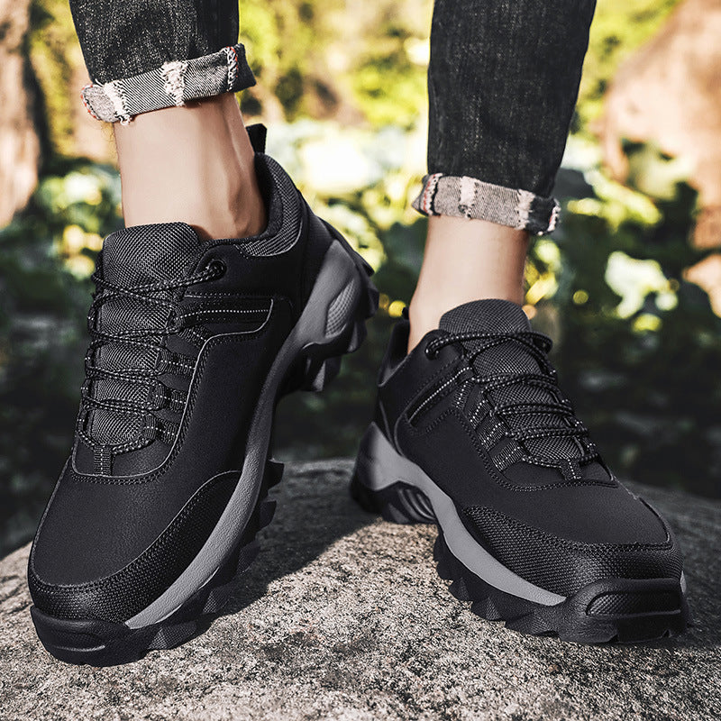 (⏰Limited Time Sale 70% OFF) Men's Wear Resistant Waterproof Non-slip Anti-skid Anti-puncture Hiking Shoes Orthopedic Wide Toe Arch Support Walking Shoes