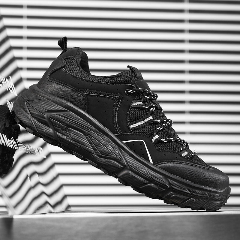 ⛰️LAST DAY 50% OFF🛒Men’s Waterproof Leather Hiking Boots – Arch Support, 2" Thick & Wide Sole for Extra Height and Stability, Protective Toe, Non-Slip Grip, Breathable Comfort for Outdoor Adventures