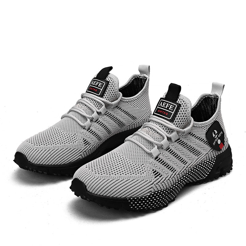 🔥HOT SALE 50% OFF🛒- Men's Lightweight Orthopedic Flyknit Sneakers – Breathable Walking, Running & Outdoor Fitness Shoes