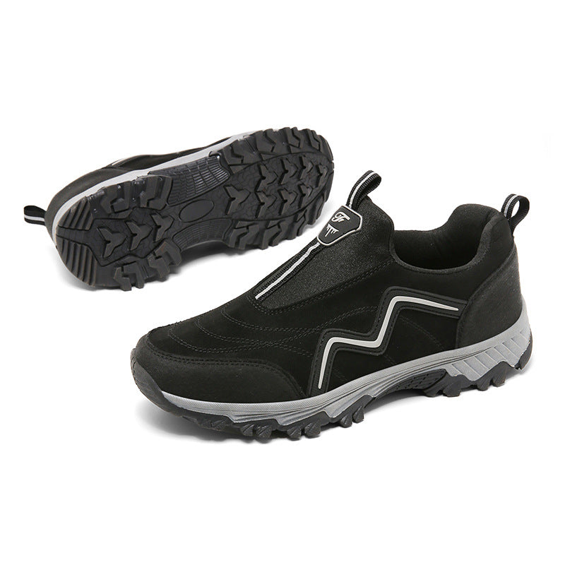 50% OFF!!!🛒Men's Outdoor Orthopedic Shoes, Wide Toe Waterproof Hiking Sneakers with Arch Support & Non-Slip Sole