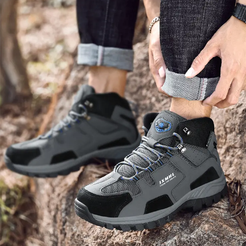 ⏰LAST DAY-70%OFF🛒Men's Professional Hiking Boots – Waterproof Mountain Boots with Reinforced Ankle Support, Shock-Absorbing Sole, Built for Climbing & Harsh Terrain