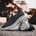 🔥 Hot Sale – 50% OFF 🛒 Men’s Slip-On Walking Sneakers – Breathable Knit Mesh, Orthopedic Arch Support, Ultra-Lightweight Comfort for All-Day Wear
