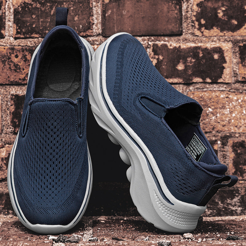 🔥 Hot Sale – 50% OFF 🛒 Men’s Slip-On Walking Sneakers – Breathable Knit Mesh, Orthopedic Arch Support, Ultra-Lightweight Comfort for All-Day Wear