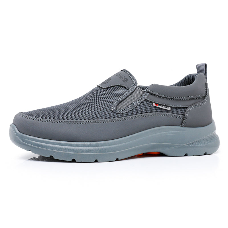 ⏰Clearance Sale - 60% OFF🛒 Men's Orthopedic Slip-On Sneakers – Lightweight Walking Shoes with Breathable Mesh, Arch Support & Cushioned Comfort for Travel & Daily Wear