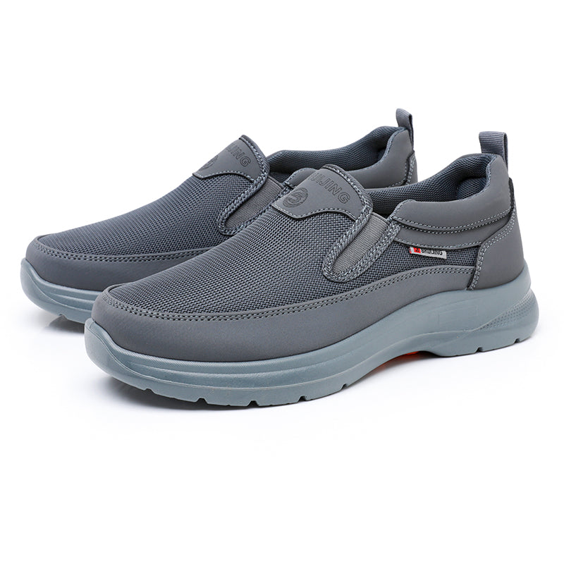 ⏰Clearance Sale - 60% OFF🛒 Men's Orthopedic Slip-On Sneakers – Lightweight Walking Shoes with Breathable Mesh, Arch Support & Cushioned Comfort for Travel & Daily Wear