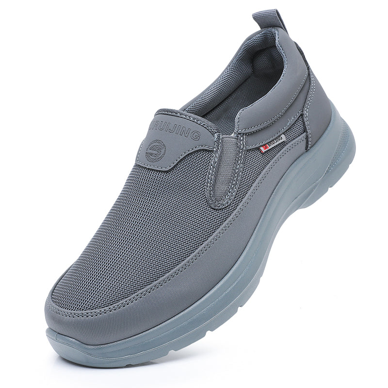 ⏰Clearance Sale - 60% OFF🛒 Men's Orthopedic Slip-On Sneakers – Lightweight Walking Shoes with Breathable Mesh, Arch Support & Cushioned Comfort for Travel & Daily Wear