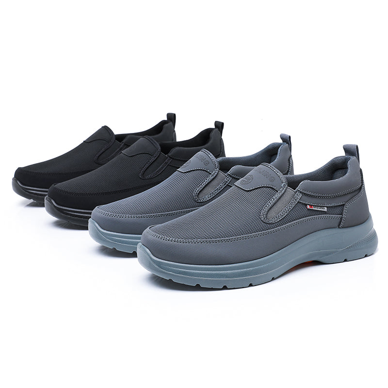 ⏰Clearance Sale - 60% OFF🛒 Men's Orthopedic Slip-On Sneakers – Lightweight Walking Shoes with Breathable Mesh, Arch Support & Cushioned Comfort for Travel & Daily Wear