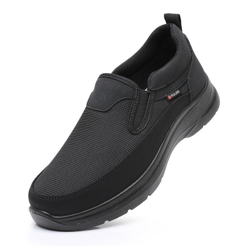 ⏰Clearance Sale - 60% OFF🛒 Men's Orthopedic Slip-On Sneakers – Lightweight Walking Shoes with Breathable Mesh, Arch Support & Cushioned Comfort for Travel & Daily Wear