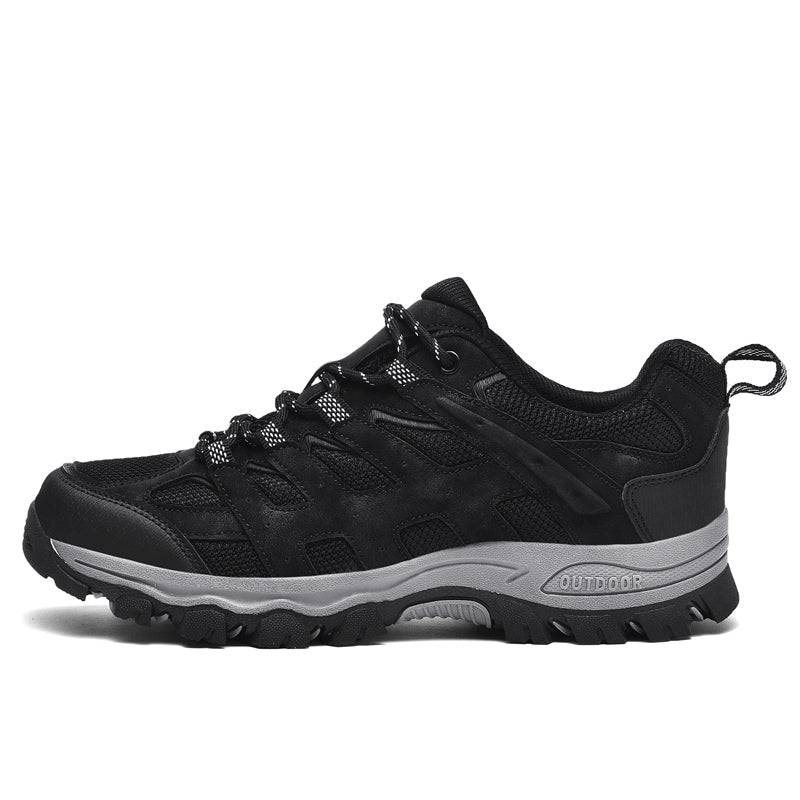 ⏰Limited Time 60% OFF🛒 Men's Outdoor Hiking Shoes – Breathable Waterproof Low-Cut Walking Shoes with Non-Slip Traction, Abrasion-Proof Build & Orthopedic Wide Toe Arch Support