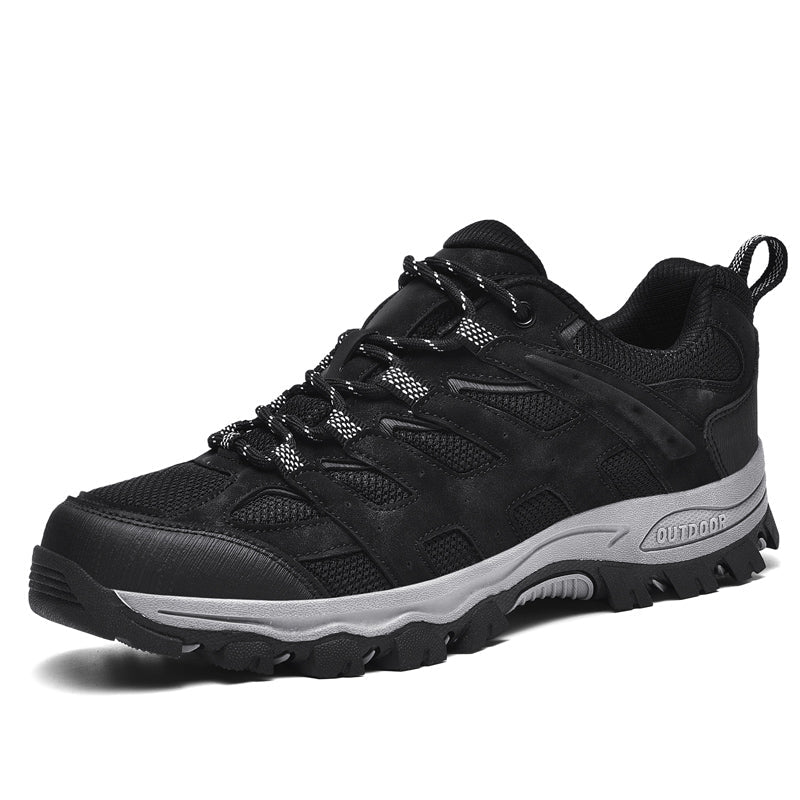 ⏰Limited Time 60% OFF🛒 Men's Outdoor Hiking Shoes – Breathable Waterproof Low-Cut Walking Shoes with Non-Slip Traction, Abrasion-Proof Build & Orthopedic Wide Toe Arch Support