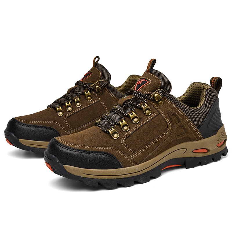 Men’s Non-Slip Hiking Work Shoes Wide Fit Arch Support Cushioned
