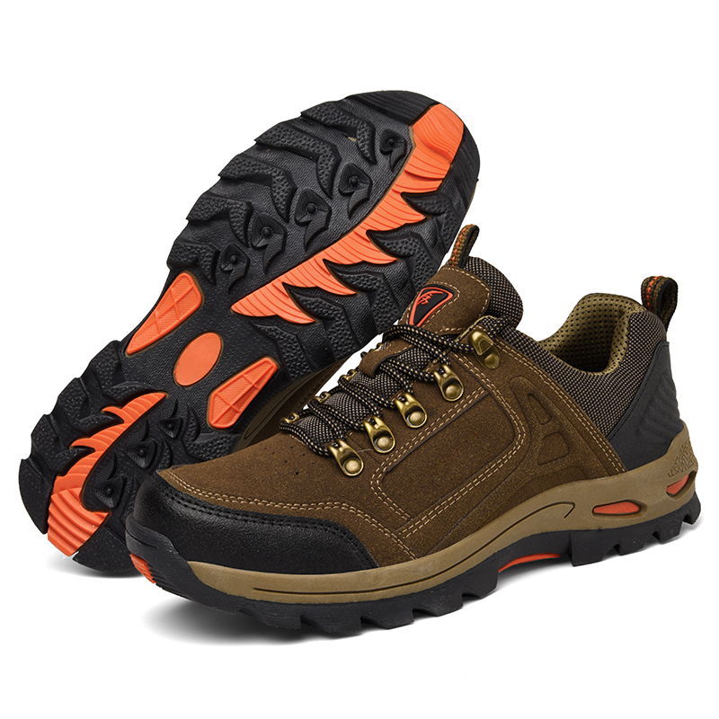 Men’s Non-Slip Hiking Work Shoes Wide Fit Arch Support Cushioned