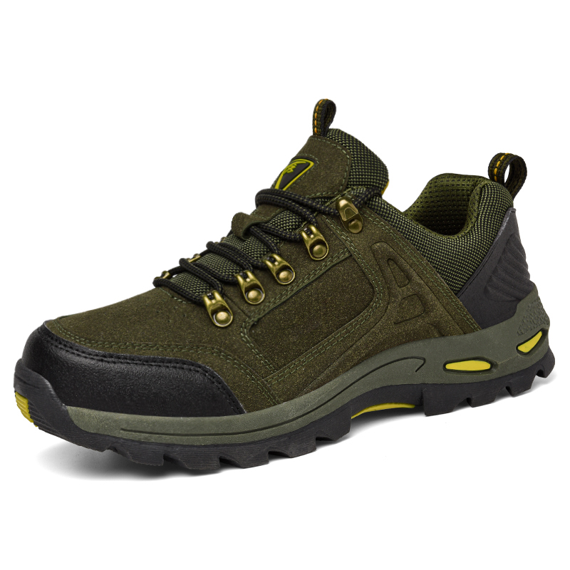 𝗙𝗿𝗲𝗲 𝘀𝗵𝗶𝗽𝗽𝗶𝗻𝗴 | Men’s Non-Slip Hiking Work Shoes – Wide Fit, Arch Support, Cushioned