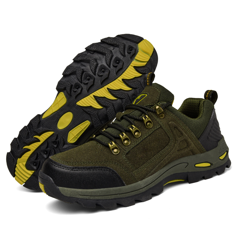 𝗙𝗿𝗲𝗲 𝘀𝗵𝗶𝗽𝗽𝗶𝗻𝗴 | Men’s Non-Slip Hiking Work Shoes – Wide Fit, Arch Support, Cushioned