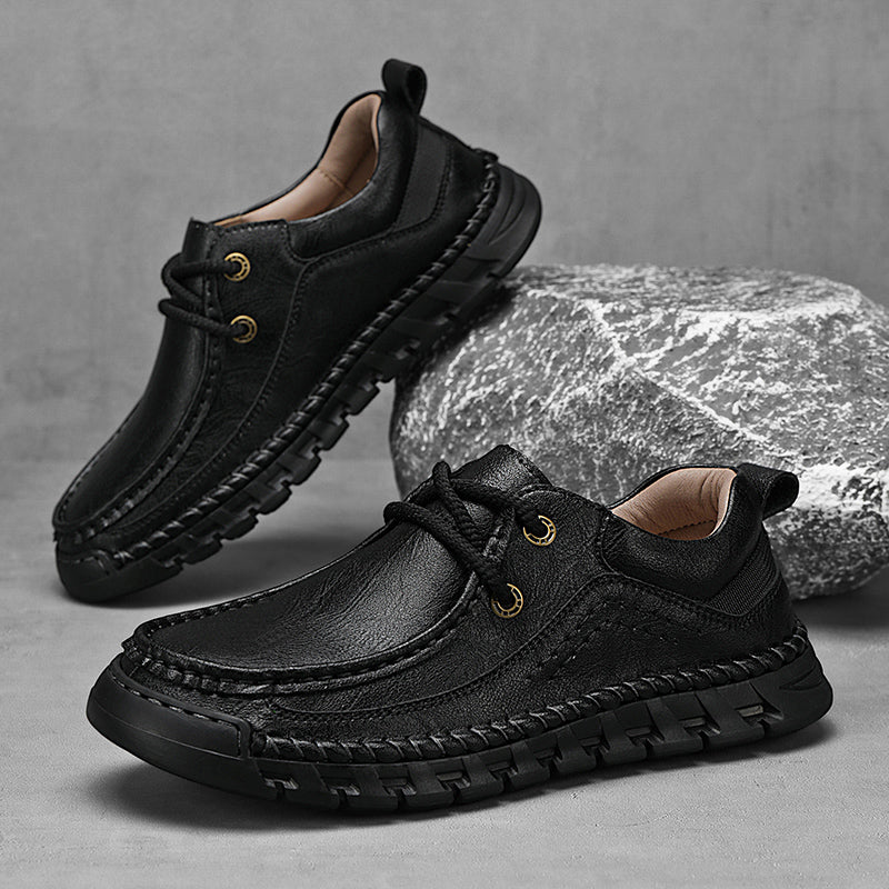 💥Last day of sale💥Men's Casual Comfortable Wear-Resistant Non-Slip Genuine Leather Hand-Sewn Futian Shoes