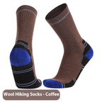Men's Merino Wool Hiking Socks Outdoor Trekking Skiing Thick Warm Sports Socks Mountaineering Snow Socks