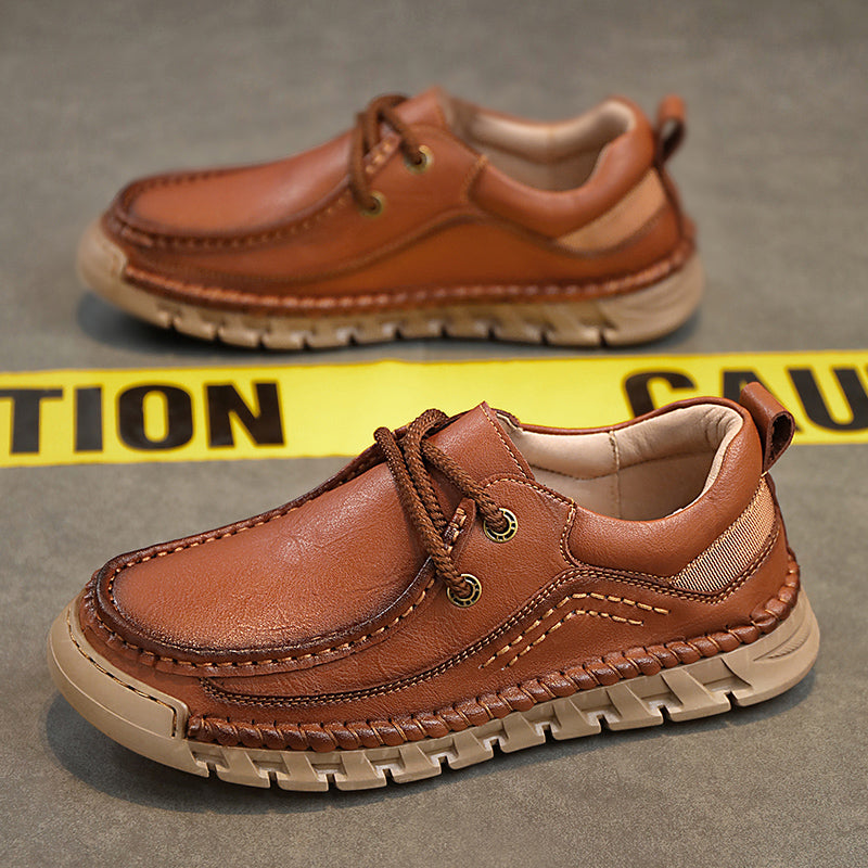 💥Last day of sale💥Men's Casual Comfortable Wear-Resistant Non-Slip Genuine Leather Hand-Sewn Futian Shoes