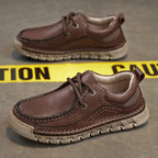 💥Last day of sale💥Men's Casual Comfortable Wear-Resistant Non-Slip Genuine Leather Hand-Sewn Futian Shoes