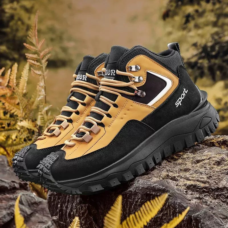 ⏰LAST DAY-70% OFF🛒Men's Outdoor Work & Hiking Boots – Waterproof, Non-Slip, Puncture & Smash-Proof, Arch Support, Wide Toe for All-Day Comfort