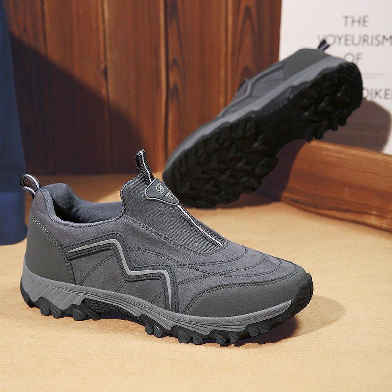 50% OFF!!!🛒Men's Outdoor Orthopedic Shoes, Wide Toe Waterproof Hiking Sneakers with Arch Support & Non-Slip Sole