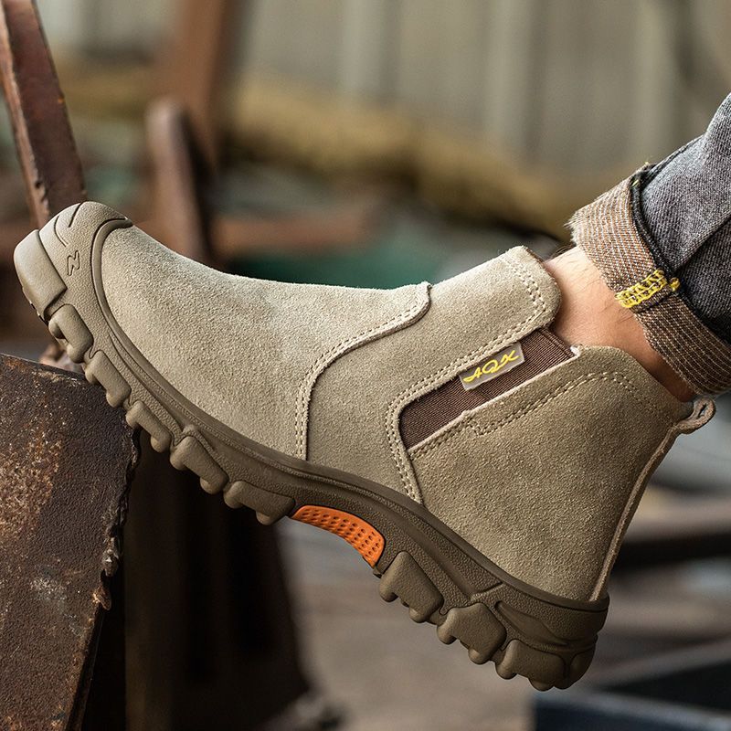 (⏰Limited Time Offer 70% OFF🔥)Men's Anti-Smash Anti-Puncture Work Boots Waterproof Lightweight Comfortable Chelsea boots