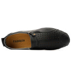 ⏰Last Day Deals 60% OFF🛒Men's Premium Leather Loafers – Arch Support Breathable Slip-On Shoes, Foot Pain Relief, Soft Anti-Puncture Sole, Durable Perforated Walking Dress Shoes