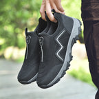 50% OFF!!!🛒Men's Outdoor Orthopedic Shoes, Wide Toe Waterproof Hiking Sneakers with Arch Support & Non-Slip Sole