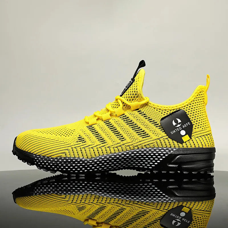 🔥HOT SALE 50% OFF🛒- Men's Lightweight Orthopedic Flyknit Sneakers – Breathable Walking, Running & Outdoor Fitness Shoes