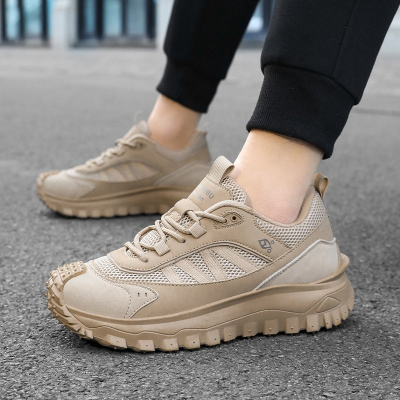 (⏰LAST DAY-70% OFF🛒)Men’s Work Hiking Shoes – Waterproof, Shock Absorbing Sole, Puncture & Smash Resistant, Wide Toe, Arch Support for Comfort and Durability