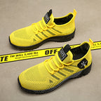 🔥HOT SALE 50% OFF🛒- Men's Lightweight Orthopedic Flyknit Sneakers – Breathable Walking, Running & Outdoor Fitness Shoes