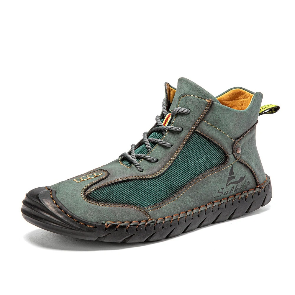 💥Last day deals 70% OFF💥Men's Outdoor Comfortable Breathable Retro Lace-up Arch Support Boots Non-Slip Wear-Resistant Cycling Boots