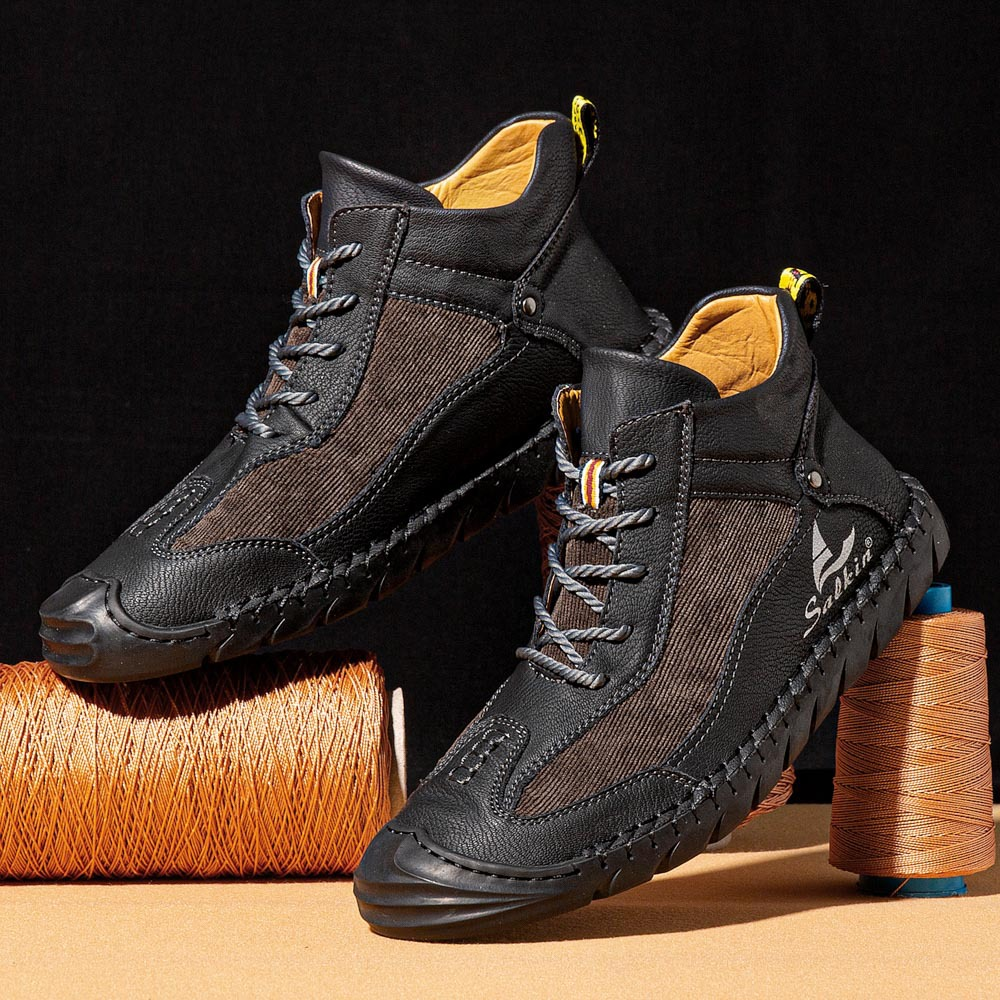 💥Last day deals 70% OFF💥Men's Outdoor Comfortable Breathable Retro Lace-up Arch Support Boots Non-Slip Wear-Resistant Cycling Boots
