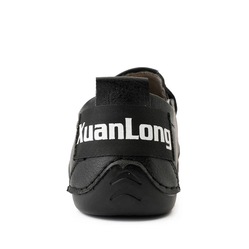 ⏰Last Day Deals 60% OFF🛒Men's Premium Leather Loafers – Arch Support Breathable Slip-On Shoes, Foot Pain Relief, Soft Anti-Puncture Sole, Durable Perforated Walking Dress Shoes