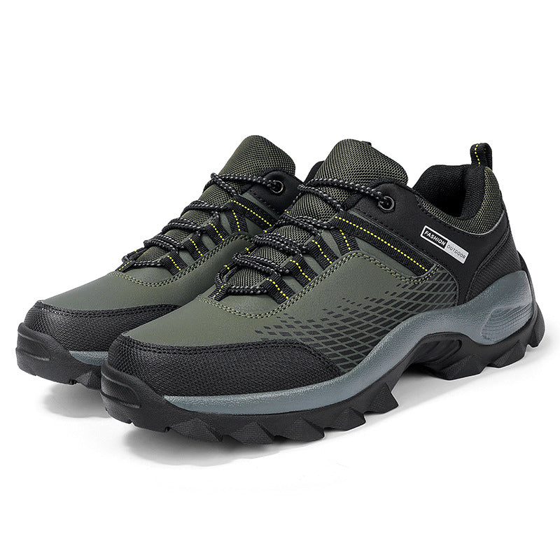 (⏰Limited Time Sale 70% OFF) Men's Wear Resistant Waterproof Non-slip Anti-skid Anti-puncture Hiking Shoes Orthopedic Wide Toe Arch Support Walking Shoes