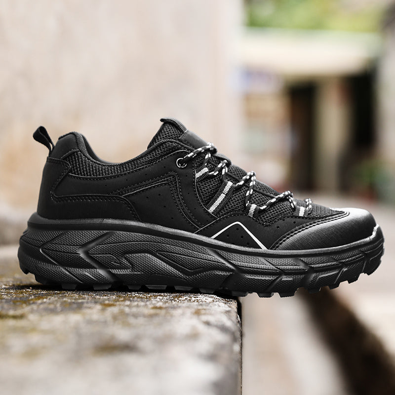 ⛰️LAST DAY 50% OFF🛒Men’s Waterproof Leather Hiking Boots – Arch Support, 2" Thick & Wide Sole for Extra Height and Stability, Protective Toe, Non-Slip Grip, Breathable Comfort for Outdoor Adventures