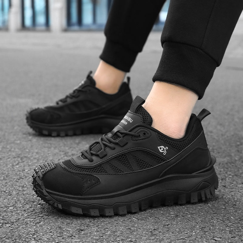 (⏰LAST DAY-70% OFF🛒)Men’s Work Hiking Shoes – Waterproof, Shock Absorbing Sole, Puncture & Smash Resistant, Wide Toe, Arch Support for Comfort and Durability