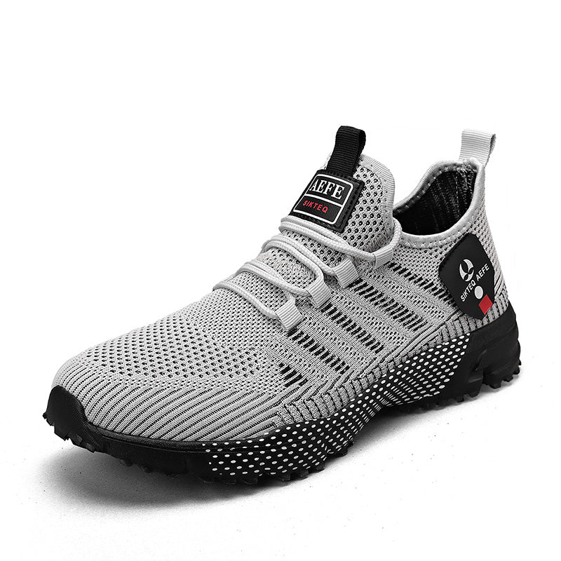 🔥HOT SALE 50% OFF🛒- Men's Lightweight Orthopedic Flyknit Sneakers – Breathable Walking, Running & Outdoor Fitness Shoes