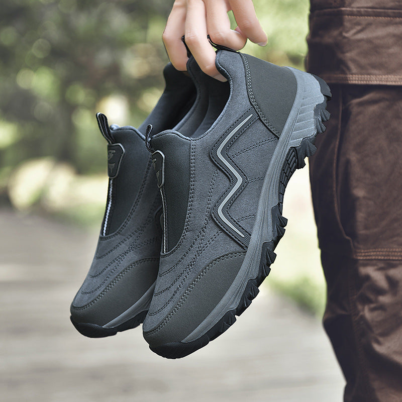 50% OFF!!!🛒Men's Outdoor Orthopedic Shoes, Wide Toe Waterproof Hiking Sneakers with Arch Support & Non-Slip Sole