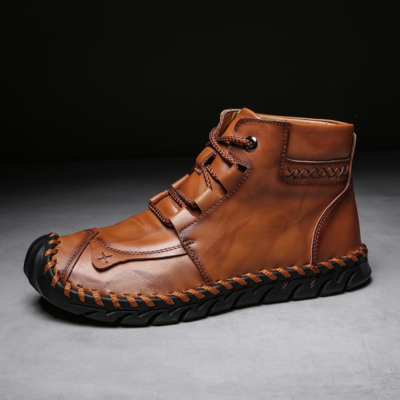 💥Last day deals 70% OFF💥Men's Comfortable Waterproof Durable Handmade Leather Shoes Wide Toe Shoes