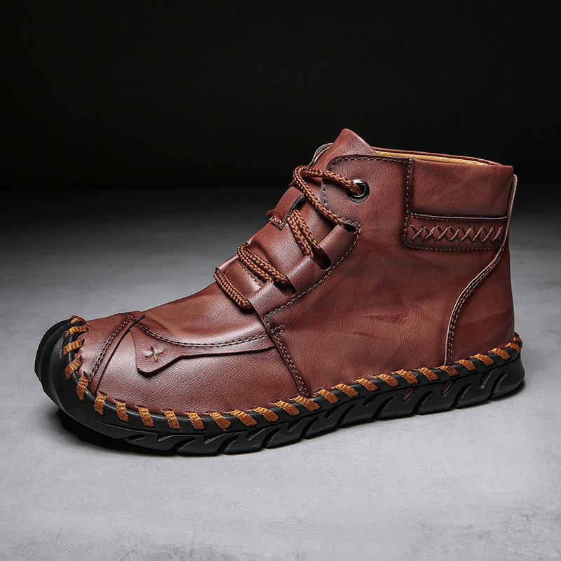 💥Last day deals 70% OFF💥Men's Comfortable Waterproof Durable Handmade Leather Shoes Wide Toe Shoes